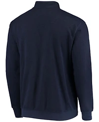 Men's Navy Michigan Wolverines Tortugas Logo Quarter-Zip Jacket