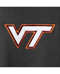 Men's Big and Tall Charcoal Virginia Tech Hokies Tortugas Logo Quarter-Zip Jacket