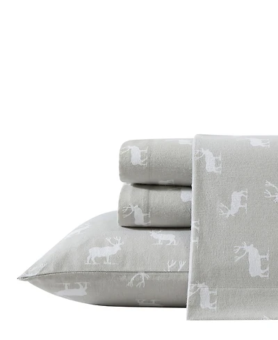 Eddie Bauer Printed Cotton Flannel 3-Pc. Sheet Set