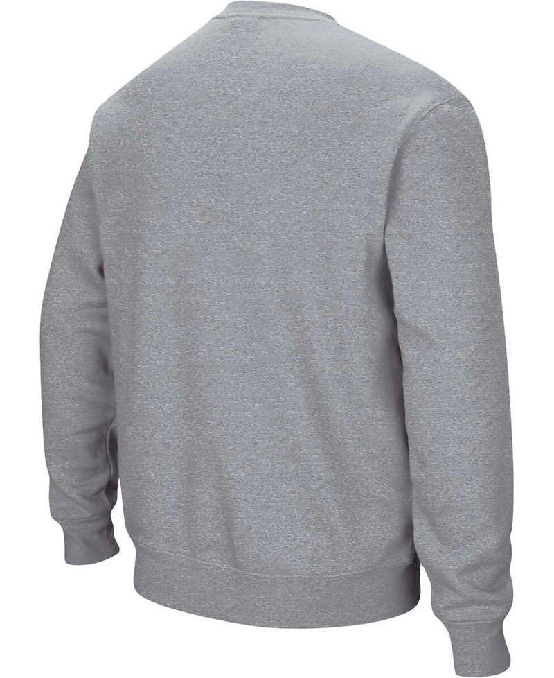 Colosseum Men's Mississippi State Bulldogs Arch and Logo Crew Neck Sweatshirt