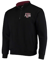 Men's Black Texas A M Aggies Tortugas Logo Quarter-Zip Jacket