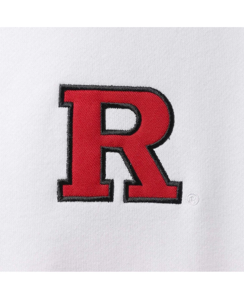 Men's White Rutgers Scarlet Knights Tortugas Logo Quarter-Zip Jacket