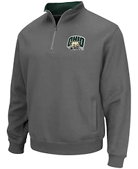 Men's Charcoal Ohio Bobcats Tortugas Logo Quarter-Zip Jacket