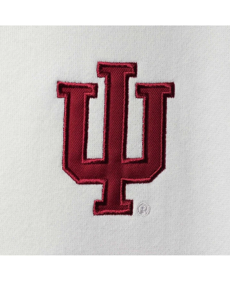Men's White Indiana Hoosiers Tortugas Logo Quarter-Zip Jacket