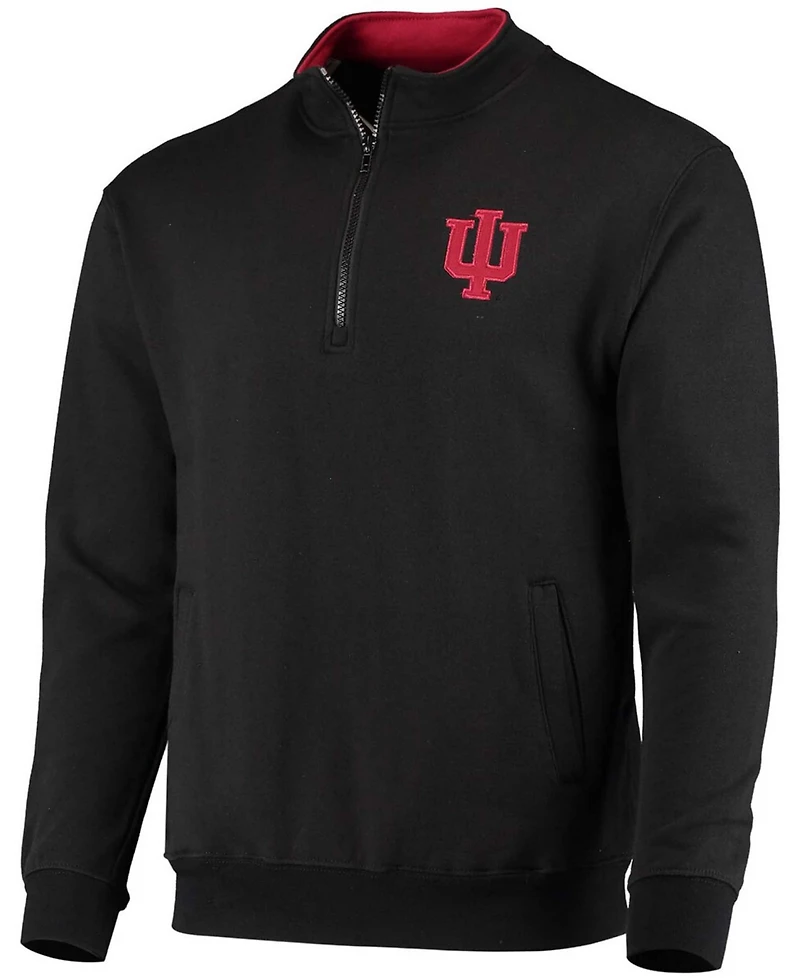 Men's Colosseum Indiana Hoosiers Tortugas Logo Quarter-Zip Jacket