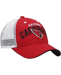 Big Boys and Girls Cardinal, White Arizona Cardinals Core Lockup Snapback Hat