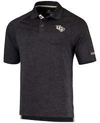Men's Heather Black Ucf Knights Down Swing Polo Shirt