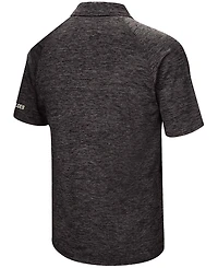 Men's Heather Black Colorado Buffaloes Down Swing Polo Shirt