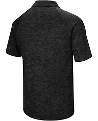 Men's Heather Black Alabama Crimson Tide Down Swing Polo Shirt