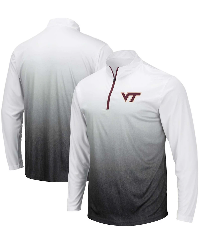 Men's Gray Virginia Tech Hokies Magic Team Logo Quarter-Zip Jacket