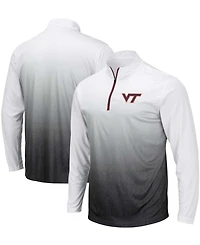 Men's Gray Virginia Tech Hokies Magic Team Logo Quarter-Zip Jacket