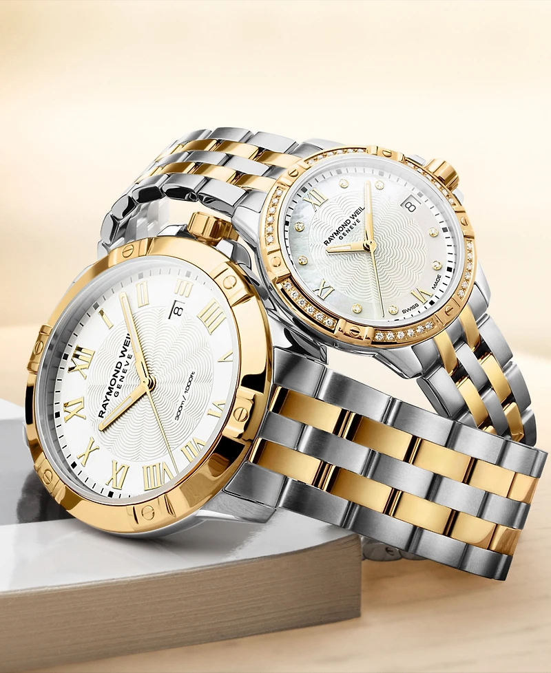 Raymond Weil Men's Swiss Tango Two-Tone Pvd Stainless Steel Bracelet Watch 41mm 8160-stp-00308