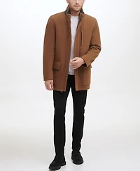 Cole Haan Men's Wool Plush Car Coat