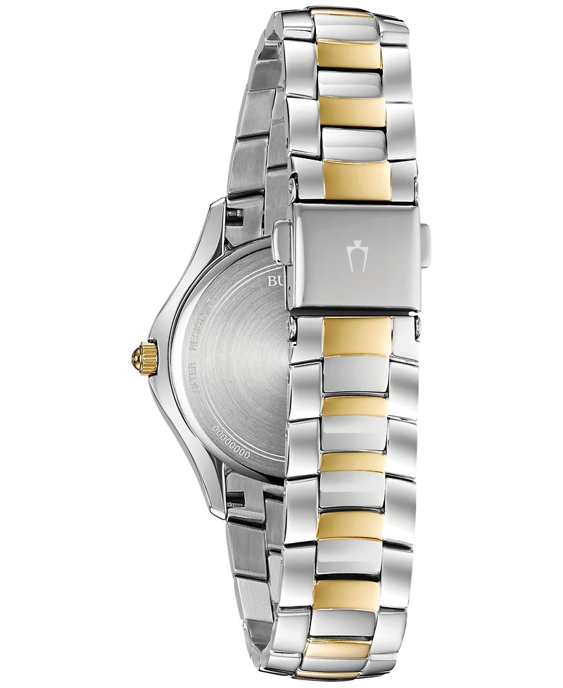 Bulova Women's Embellished Two-Tone Stainless Steel Bracelet Watch 32mm