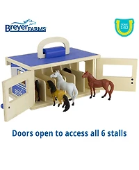 Breyer Horses Breyer Farms 1:32 Scale Stable Mate Play Set, 6 Piece