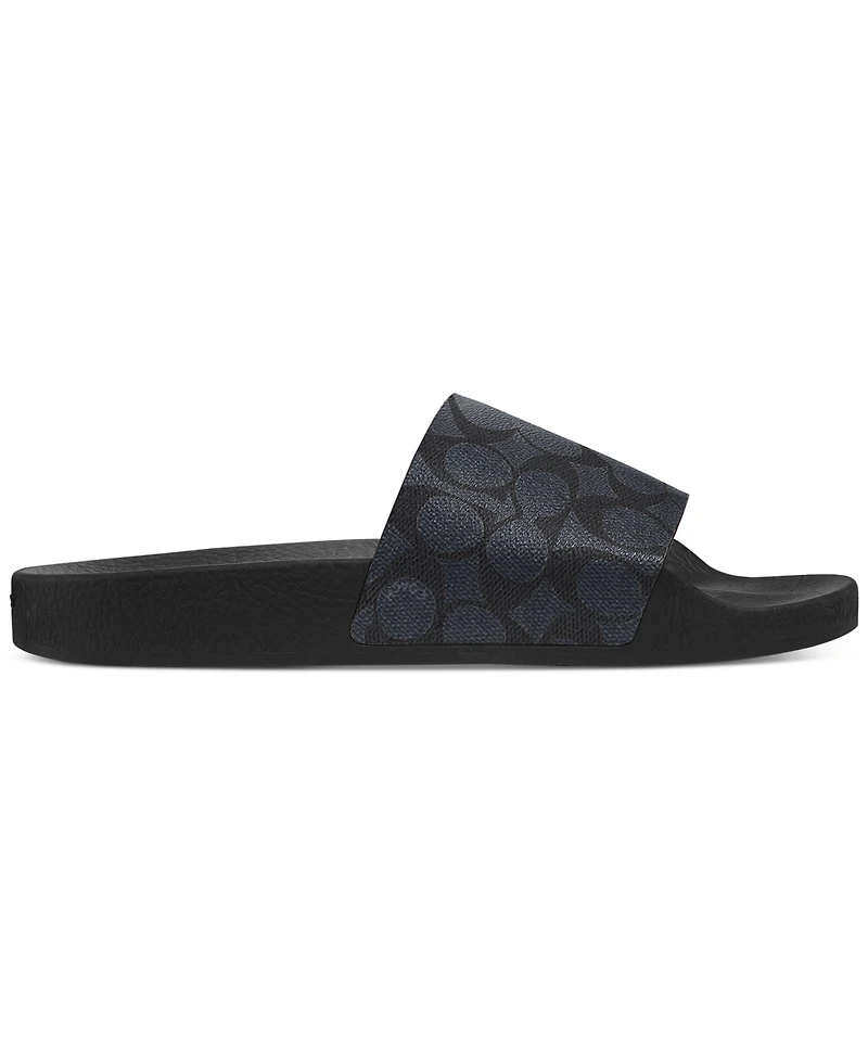 Coach Men's Signature Coated Canvas Pool Slide