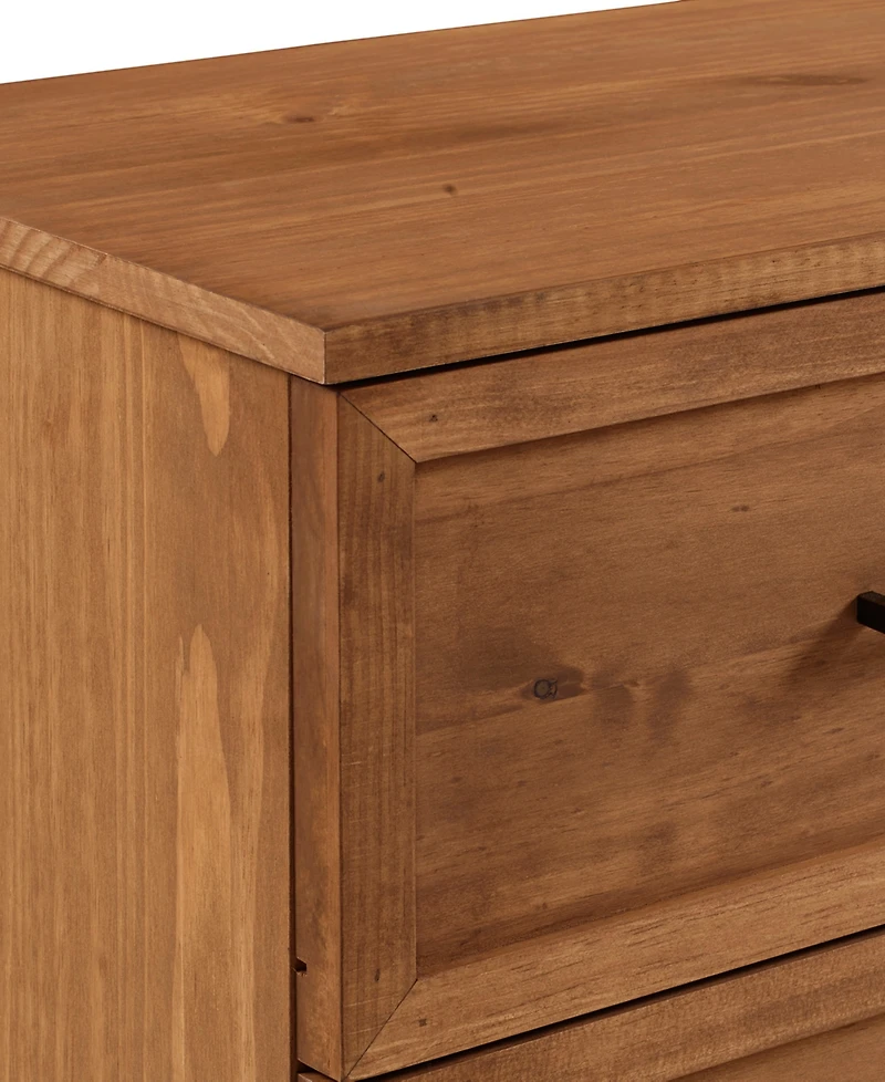 58" Solid Wood 2-Drawer Prism Sideboard