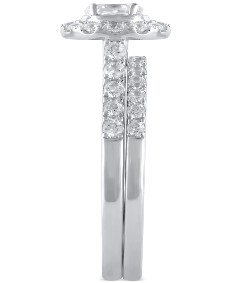 Diamond Oval Halo Bridal Set (1 ct. t.w.) in 14k White or Yellow Gold