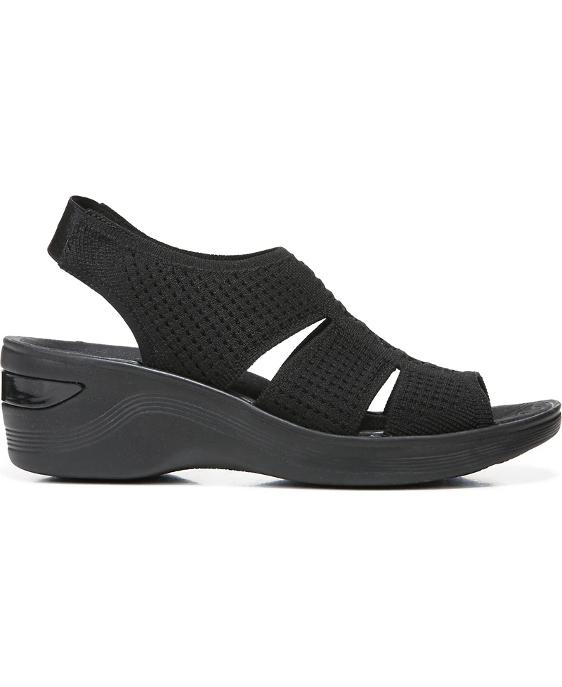 LifeStride Women's Double Up Washable Wedge Slingbacks