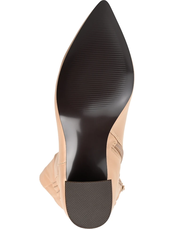 Journee Collection Women's Wilo Wide Calf Block Heel Boots