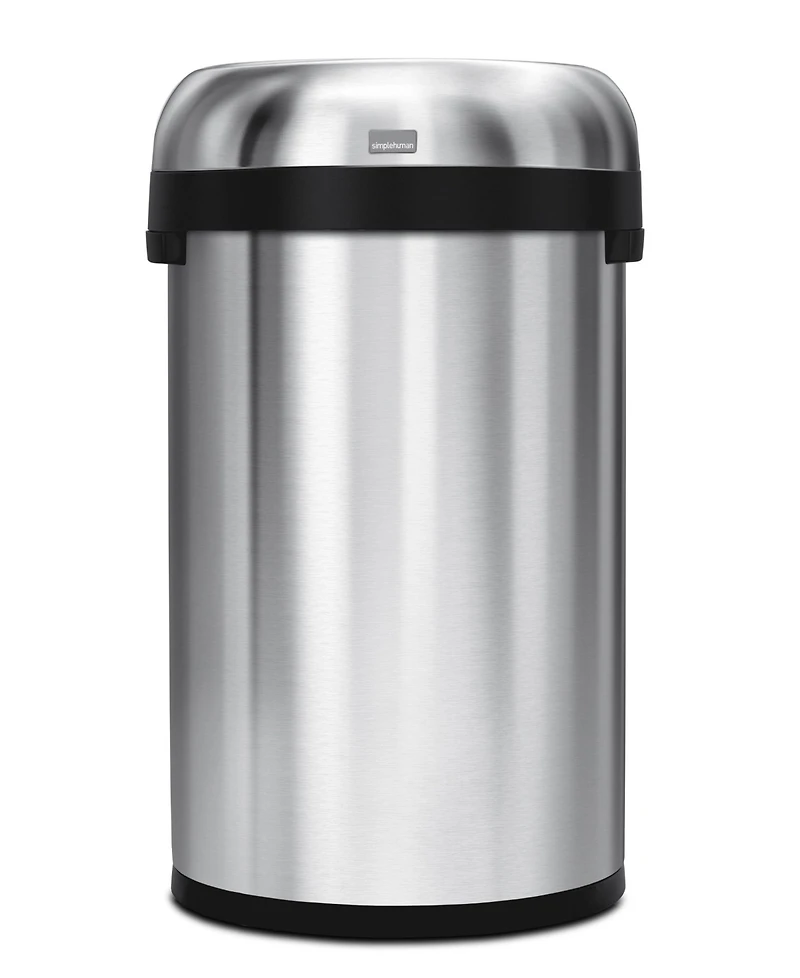 simplehuman 60 Liter Semi Round Open Top Commercial Trash Can