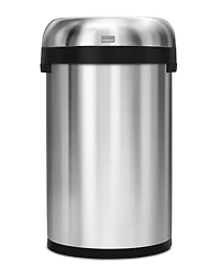 simplehuman 60 Liter Semi Round Open Top Commercial Trash Can
