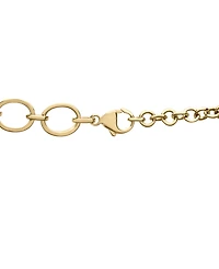 Wrapped in Love Diamond Oval Link 20" Lariat Necklace (1 ct. t.w.) in 14k Gold-Plated Sterling Silver, Created for Macy's