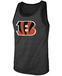 Men's Joe Burrow Black Cincinnati Bengals Name Number Tri-Blend Tank Top