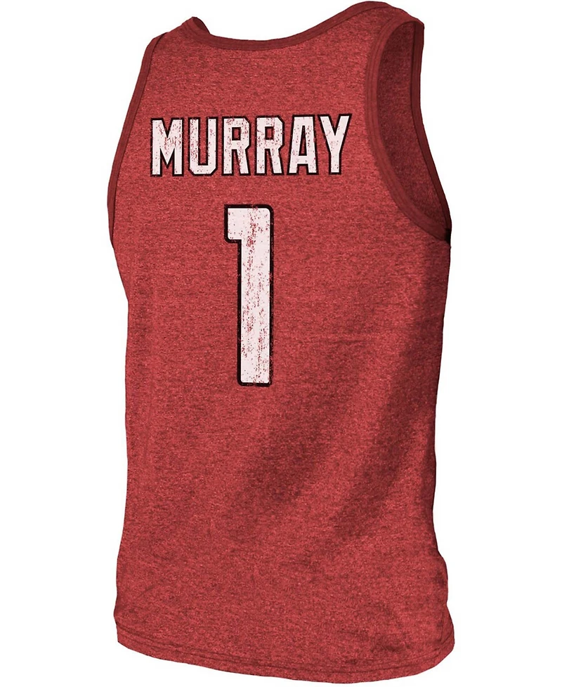 Men's Kyler Murray Cardinal Arizona Cardinals Name Number Tri-Blend Tank Top