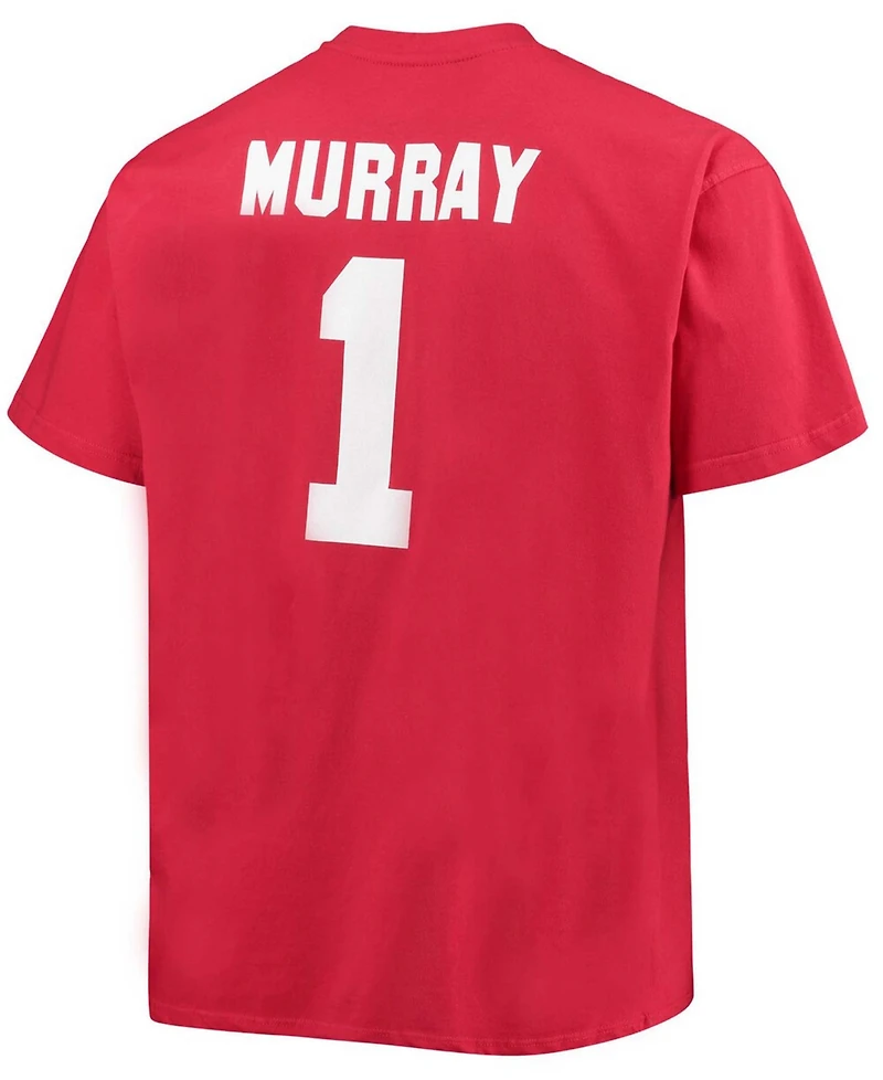Men's Big and Tall Kyler Murray Cardinal Arizona Cardinals Player Name Number T-shirt