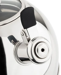 Viking Stainless Steel 2.6-Quart Black Tea Kettle with Copper Handle