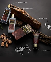 Lovery Body Care Gift Set, Sandalwood Bath Gift Set, Grooming Self Care Kit, 14 Piece