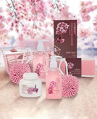Lovery Home Spa Body Care Gift Set in Cherry Blossom, 7 Piece