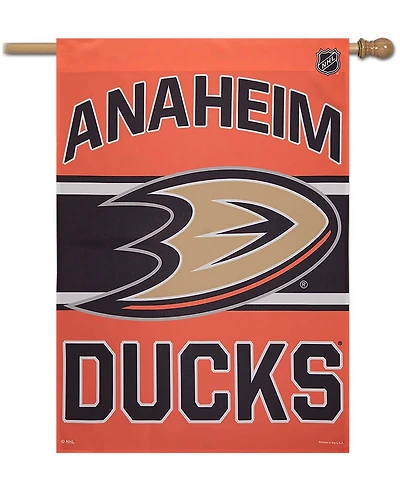 Multi Anaheim Ducks 28" x 40" Wordmark Single-Sided Vertical Banner