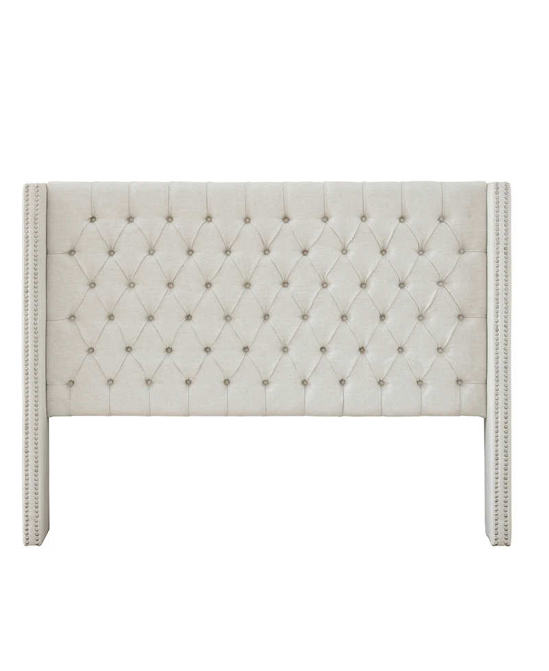 Madison Park Amelia Fabric Tufted Queen Headboard