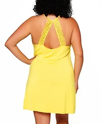 Zennie Plus Modal and Lace Chemise Lingerie