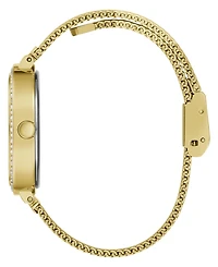 Guess Women's Gold-Tone Stainless Steel Mesh Bracelet Watch 32mm