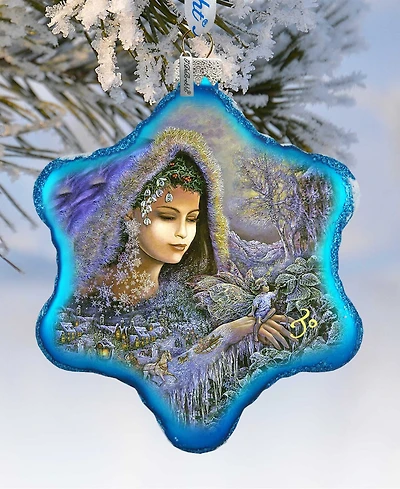 G.DeBrekht Winter Goddess Glass Ornament Holiday Splendor