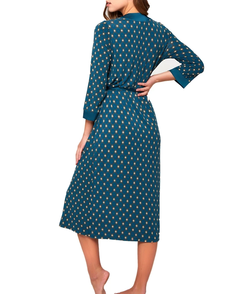 Women's Malachite Ultra Soft Midi Print Robe