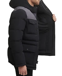 Levi's Men's Quilted Four Pocket Parka Hoody Jacket