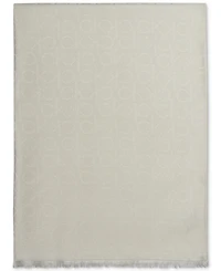 Calvin Klein Monogram Ck Logo-Print Pashmina Wrap Scarf