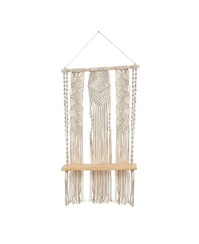 Layered Wall Hanging with Shelf, 2.5' x 1.5'