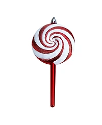 Candy Cane Lollipop 4 Piece Holiday Deluxe Christmas Shatterproof Ornament Set, 7'