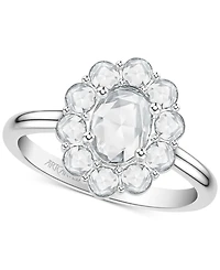 Art Carved Diamond Rose-Cut Oval Halo Engagement Ring (7/8 ct. t.w.) in 14k White, Yellow or Rose Gold