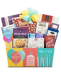 Wine Country Gift Baskets Birthday Wishes Gift Basket, 12 Pieces