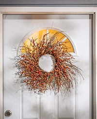 Gerson International Dried Twig and Fall Berries Wreath, 24"
