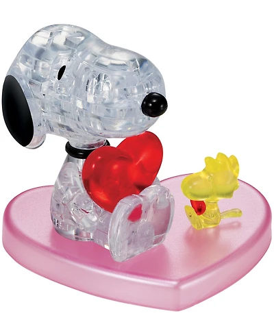 BePuzzled 3D Crystal Puzzle - Peanuts Snoopy Heart