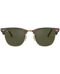 Ray-Ban Unisex Low Bridge Fit Sunglasses, RB3016F Clubmaster Classic 55