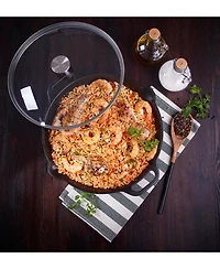 Victoria Glass Lid with Stainless Steel Knob for 13" Skillet