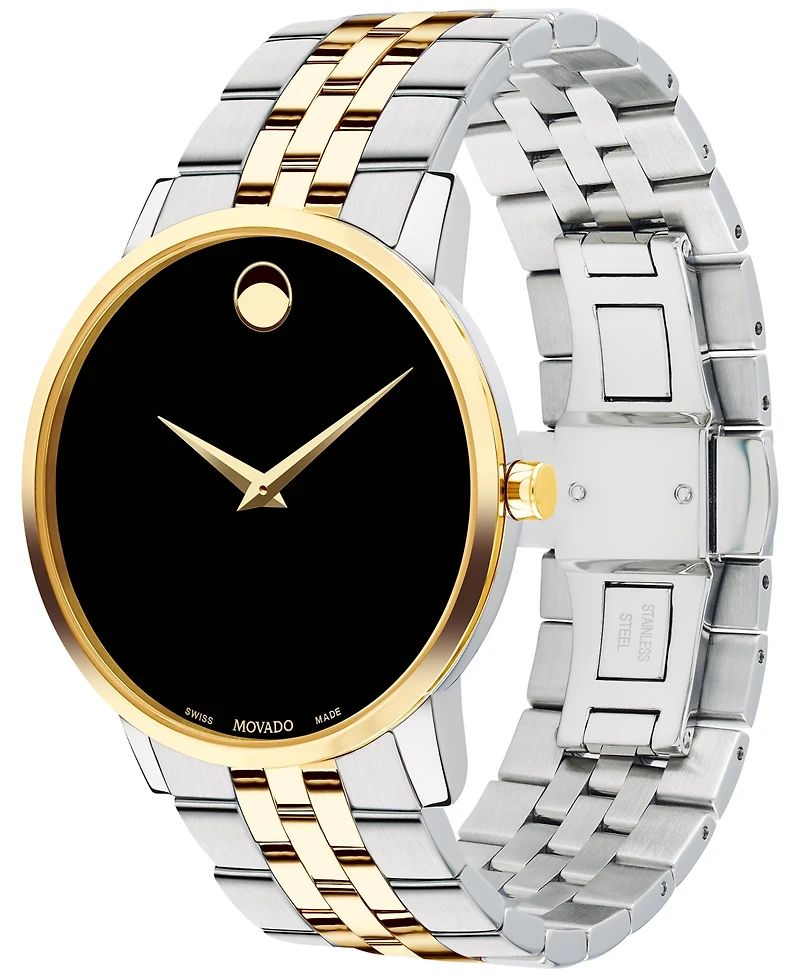 Movado Men's Swiss Museum Classic Two-Tone Pvd Stainless Steel Bracelet Watch 40mm